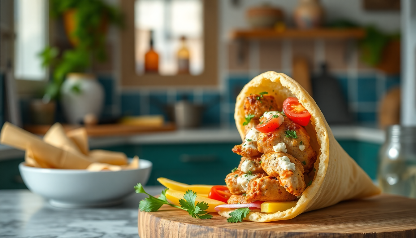 Greek Chicken Gyro