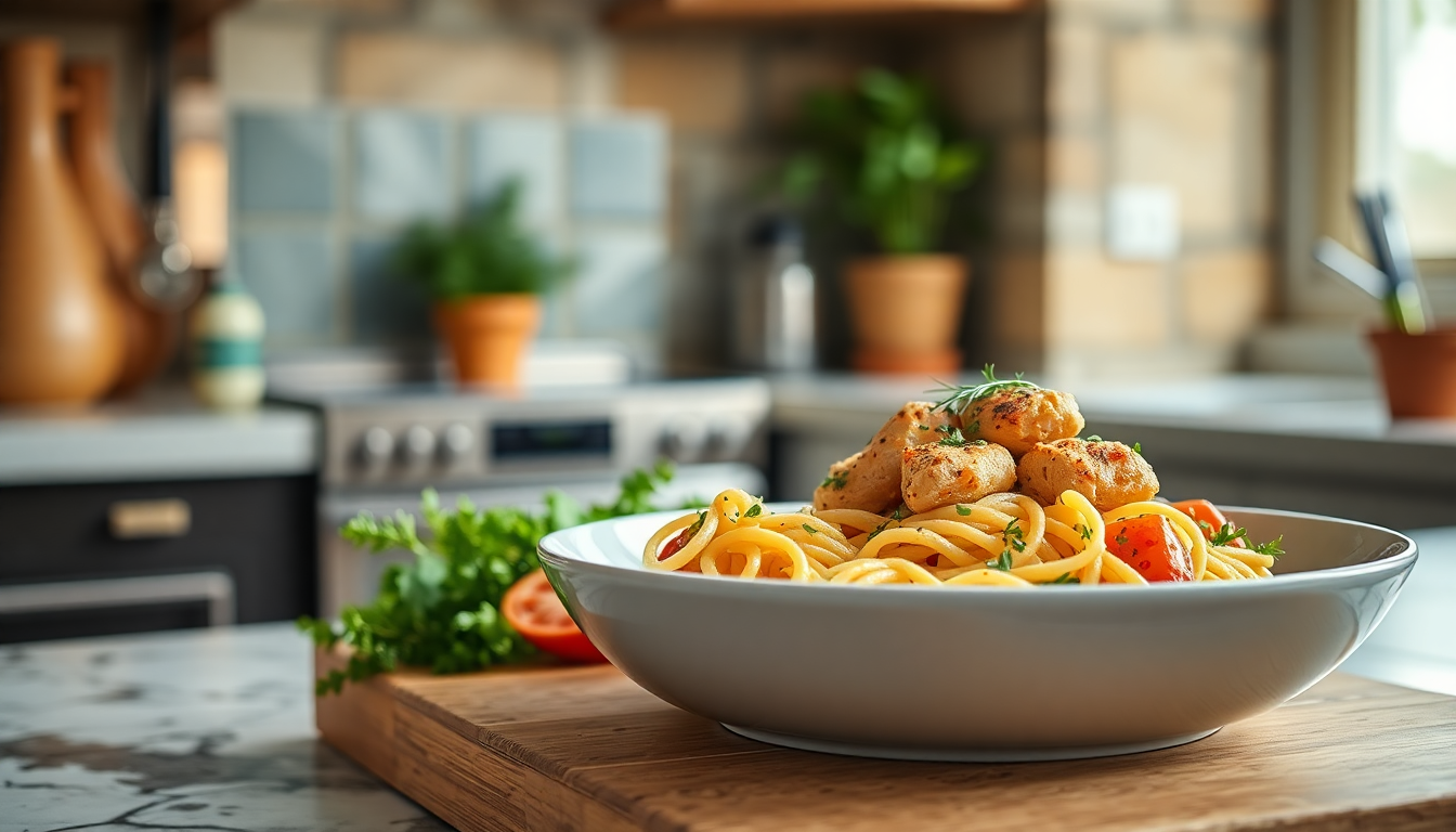 Greek Chicken Pasta