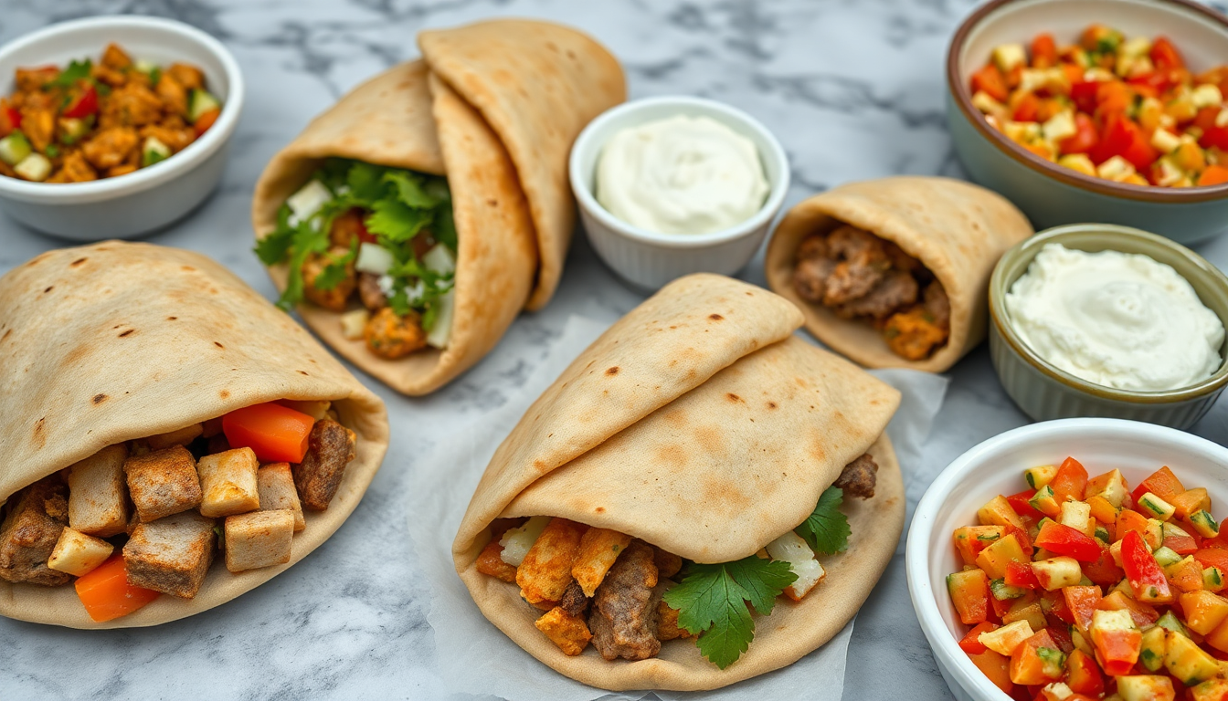 Greek Pita Sandwiches