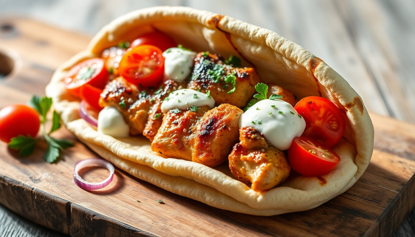 Greek Souvlaki Pita