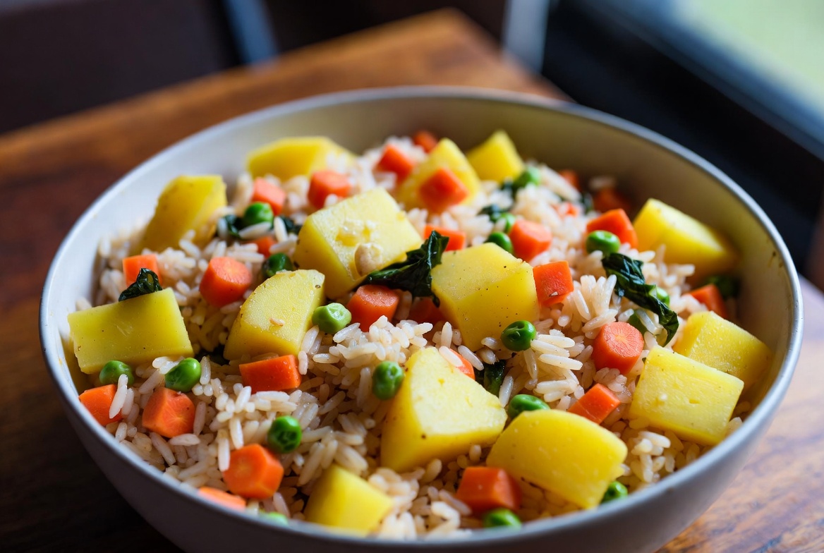 Vegetable Rice Recipe: Colorful One-Pot Garden Pilaf